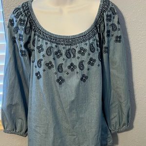 **3 for $30** Saint John’s Bay Large *TALL* denim top. In very good used cond